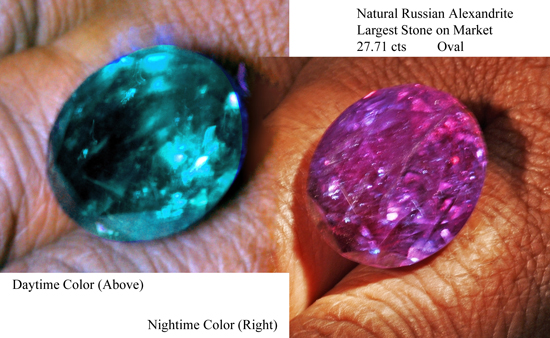 27.71 ct. Russian Alexandrite