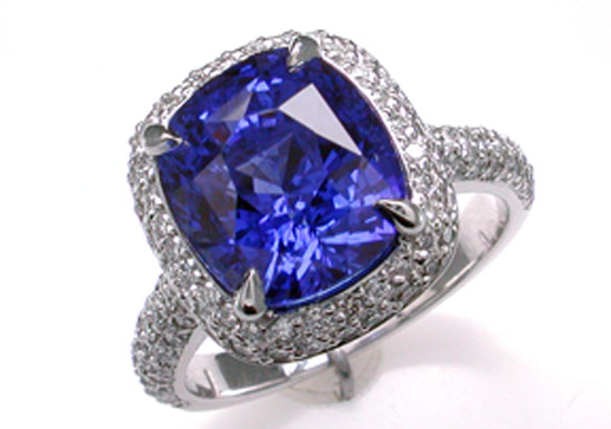 Extra Fine 7 ct. Ceylon Sapphire in Mardon Custom Ring