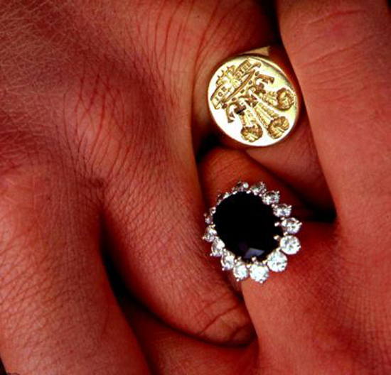 Princess Diana and Prince Charles wedding rings