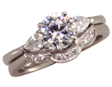 18k Engagement Wedding Set