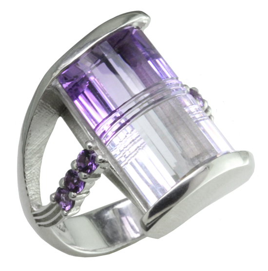 Bi-Color Amethyst Ring