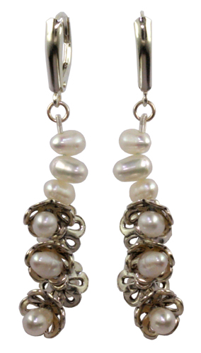SS Cultured Pearl Earrings