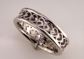 Custom Heart Band Ring