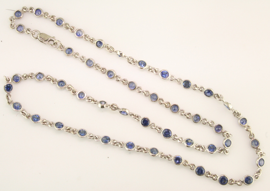 Custom Sapphire Necklace