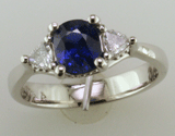 Custom Sapphire & Diamond Ring