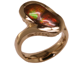 14ky Fire Agate Ring