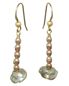 14ky Cultured Pearl Earrings