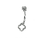 18k Heidi Klum Bellybutton Stud