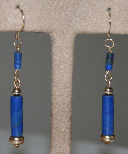 14ky Lapis Lazuli Earrings
