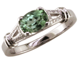 18k Mint Tourmaline Ring