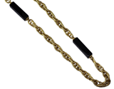 18k Onyx Chain Necklace