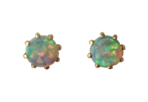 14ky Opal Stud Earrings
