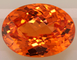 Oval Spessartite Garnet