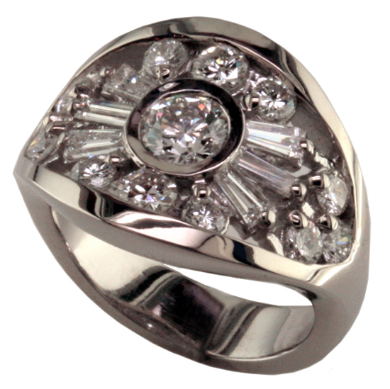 14kw Recycled Diamond Ring