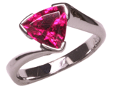 18k Rubelite Tourmaline Ring