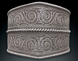 Silver Filigree Cuff Bracelet