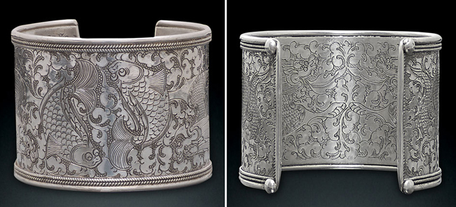 Sterling Silver Nepalese Cuff Bracelet