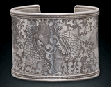 Silver Nepalese Cuff Bracelet