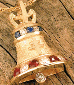 Liberty Bell Raincross Pendant