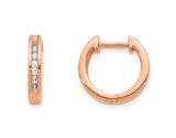 14kr 0.24ct Diamond Hoops