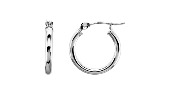 14kw 15mm Hoop Earrings
