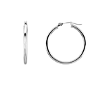14kw 25mm Hoop Earrings, Pair