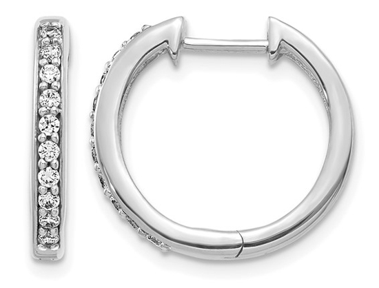14kw 0.24ct Diamond Hoops