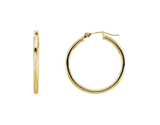 14ky 25mm Hoop Earrings, Pair
