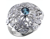 14kw Alexandrite + Diamond Ring