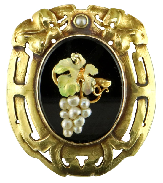 Vintage Art Nouveau Pearl Pin
