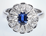 Sapphire & Diamonds Ring
