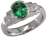 18k Tourmaline & Diamond Ring