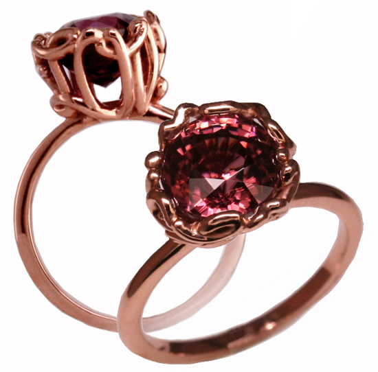 Cinnamon Zircon Love Ring