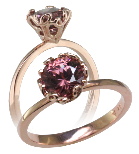 Cinnamon Zircon Love Ring