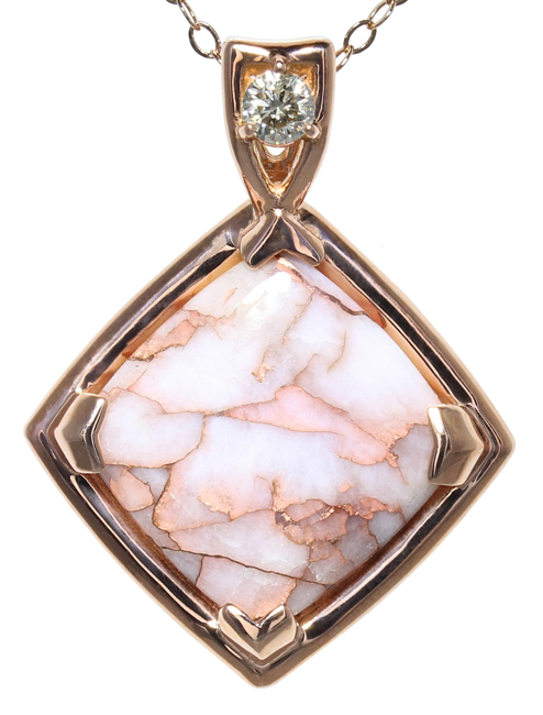 Copper-In-Quartz Pendant