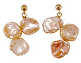 14k Cultured Pearl Earrings