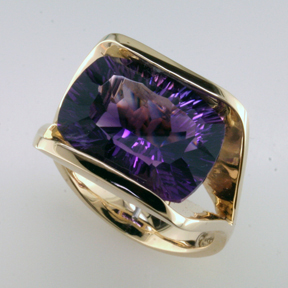 Custom Fantasy Amethyst Ring