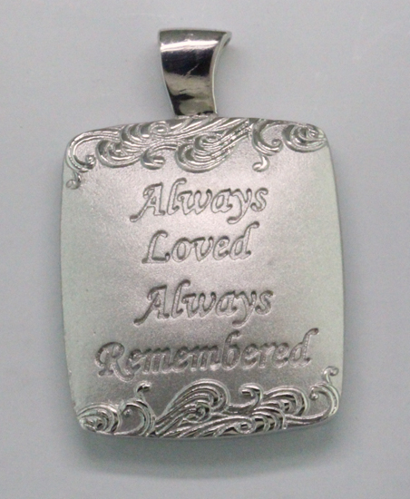 Custom Ashes Memorial Pendant