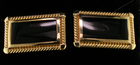 Custom Black Onyx Cufflinks