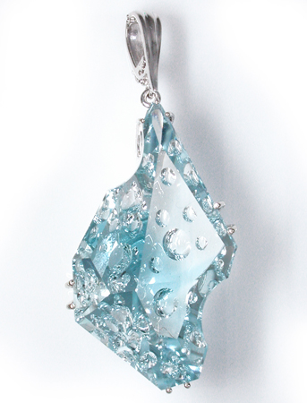 Custom Blue Topaz Pendant