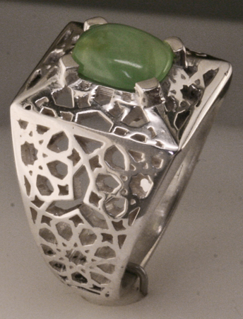 Custom Chrysoprase Ring