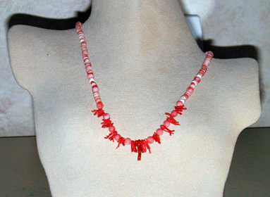 Custom Coral Bead Necklace