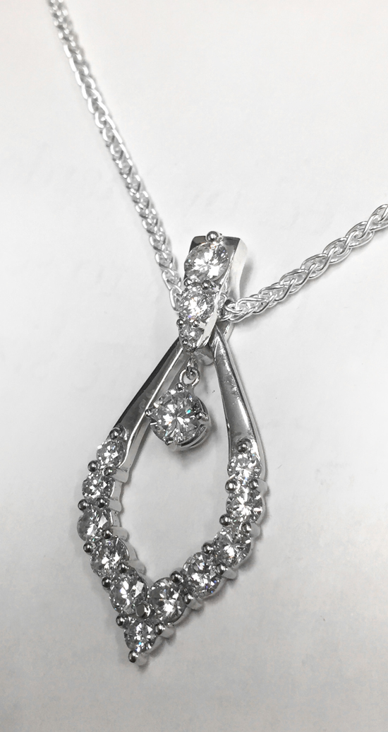 Custom Diamond Arabesque Pendant