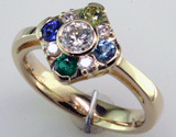 Custom Diamond Mother's Ring