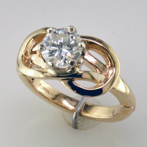 Custom Diamond Knot Ring