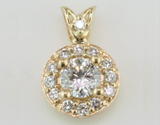 Custom 14ky Diamond Pendant
