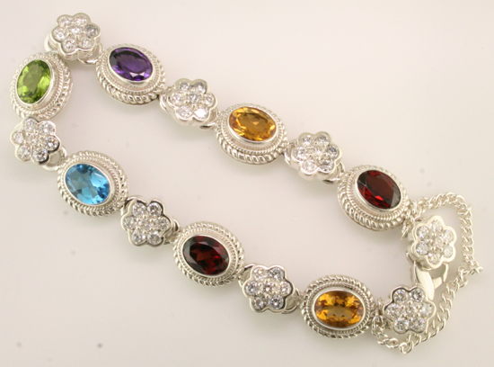 Diamond & Gemstone Bracelet