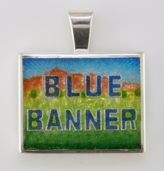 Custom Silver Enamel Pendant