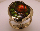 Fire Agate Men's Ring