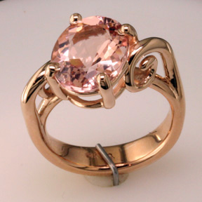 Custom Morganite Ring